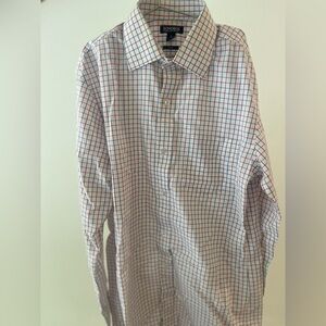 Bonobos Blue and Red Checked Dress Shirt Slim Fit